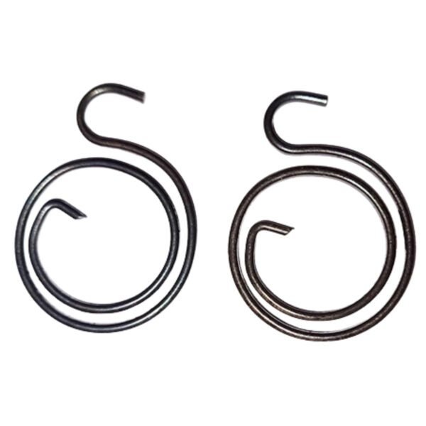 door handle spring heavy black metal set of 2