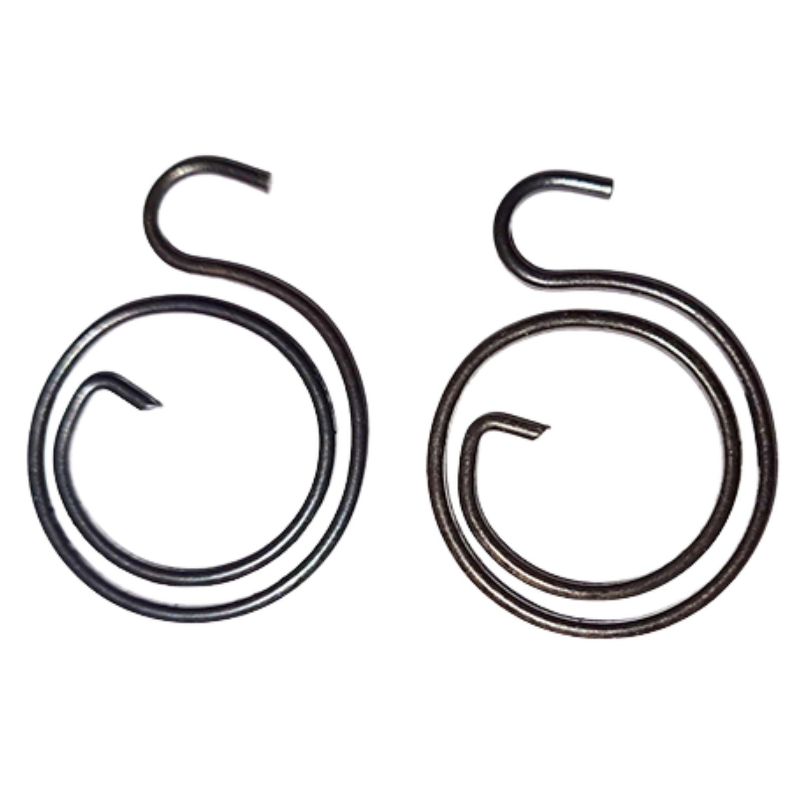 door handle spring heavy black metal set of 2