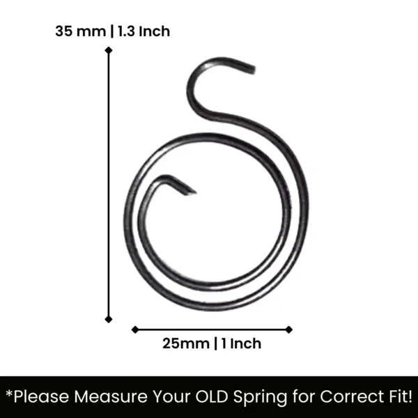 door handle spring heavy black metal - view 2