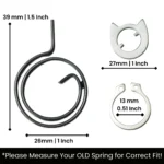 door handle spring complete set P2 - view 2