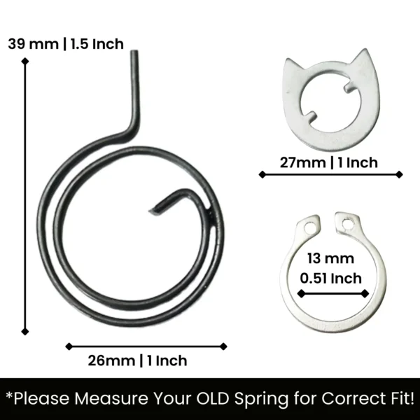 door handle spring complete set P2 - view 2