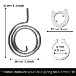 door handle spring complete set P3 - view 2