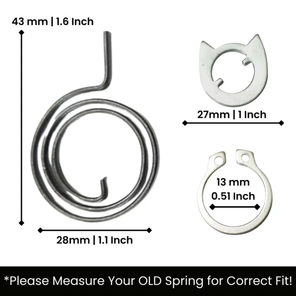 door handle spring complete set P3 - view 2