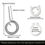 door handle spring complete set P4 - view 2