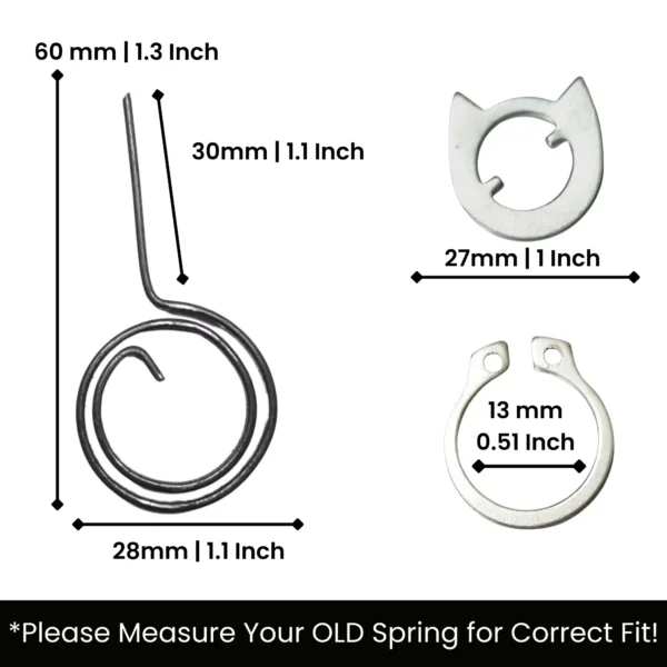 door handle spring complete set P4 - view 2