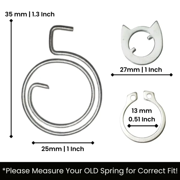 door handle spring complete set P5 - view 2